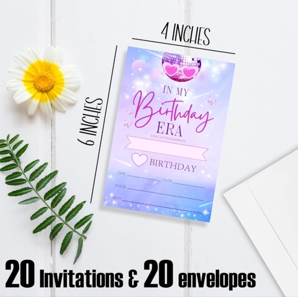 In My Birthday Era Party Invitations - Picture 2 of 4